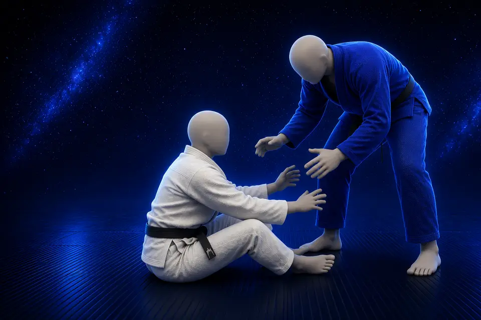 Sitting guard position artwork